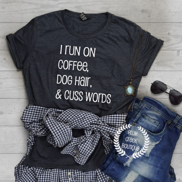 Plum Creek Boutique Tops - Dog Lovers TShirt - Reg and Plus Size - NEW NWT